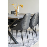 Fox - Havanna-Teppich - Schwarz/Weiß - Chenille-Polyester - 160x230 cm