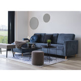De Vries - Tapis Havana - Bleu - Chenille Polyester - 160x230 cm