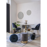 De Vries - Tapis Havana - Bleu - Chenille Polyester - 160x230 cm
