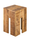 Sophia - Tabouret - couleur bois - bois de manguier - 28x45x28 cm