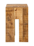 Sophia - Tabouret - couleur bois - bois de manguier - 28x45x28 cm
