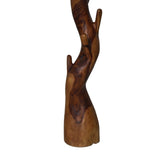 Wood Selections' kapstok: Authentieke toevoeging met diepwarme kleur en uniek houtpatroon.
