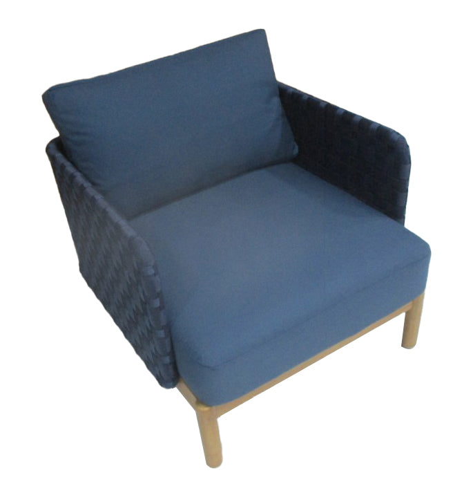 KOLBE ARMCHAIR, fauteuil, 000314, staal marineblauw