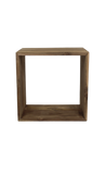 Kubus bijzettafel - gerecycled teak - 45x30x45