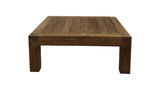 Table de jardin lounge Aruba - 80x80x30 - Naturel - teck