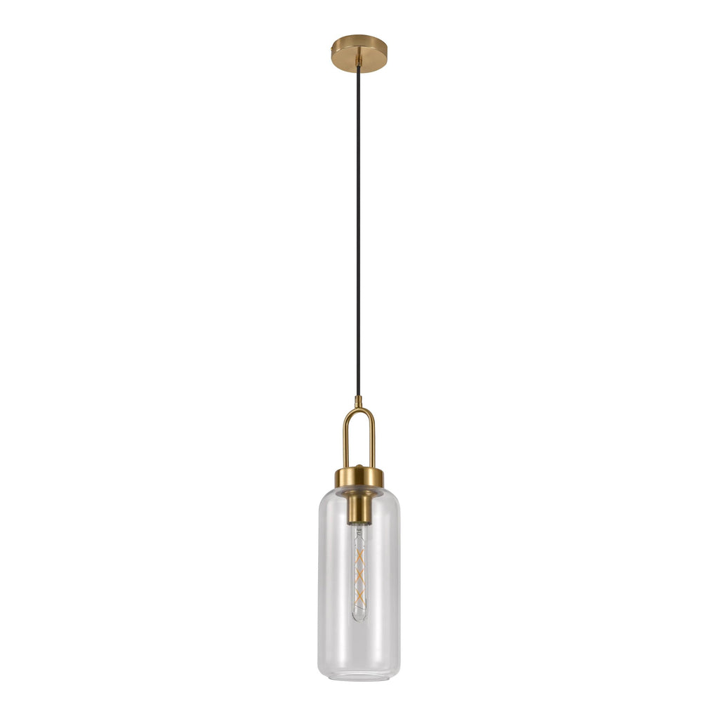 Sophie - hanglamp - helder glas - staal - 150 cm