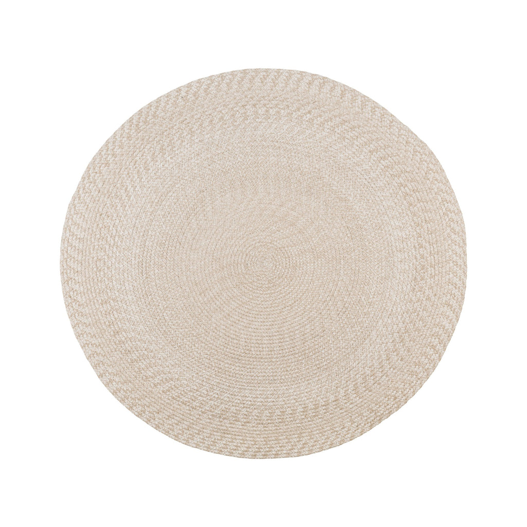 Taylor - Minorque dos - sable - 100% plastique recyclé - Ø120 cm