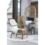 Taylor - Minorque dos - sable - 100% plastique recyclé - Ø120 cm