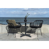 Taylor - Minorque dos - sable - 100% plastique recyclé - Ø120 cm