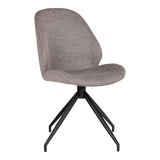 Hendriks - chaise de salle à manger - pierre - polyester et acier - 40x40x50 cm