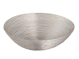Elin - corbeille à fruits - argent - métal - ø 40 cm H 11 cm
