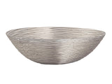 Elin - corbeille à fruits - argent - métal - ø 40 cm H 11 cm
