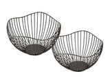 Anna - obstschalen - zwart of goud - metaal - ø 25 H 14 cm