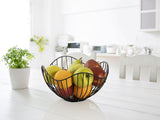 Anna - obstschalen - zwart of goud - metaal - ø 25 H 14 cm