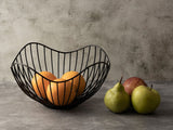 Anna - obstschalen - zwart of goud - metaal - ø 25 H 14 cm