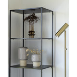 Meijer - vloerlamp - messing - staal - 210 cm