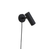 Williams - wandlamp - zwart - staal - 190 cm snoer