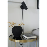 Williams - wandlamp - zwart - staal - 190 cm snoer