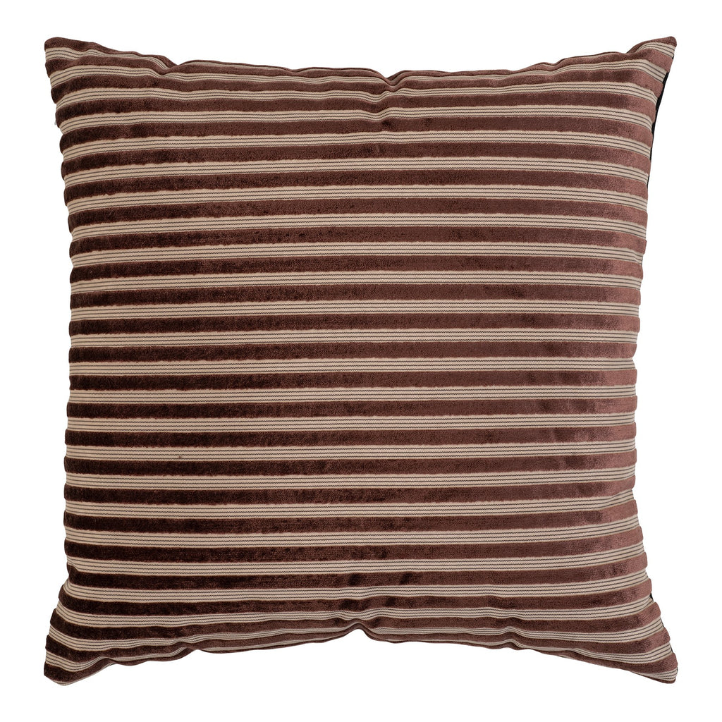 Sophie - kussen - beige/bruin - rayon en katoen - 45x45 cm