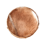 Poef rond - ø33 cm - geitenhuid
