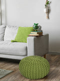 Sophia - Pouf - neon - 100% gerecycled katoen - Ø 55 cm x H 37 cm