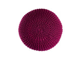 Luuk - pouf - bordeaux - gerecycled kunststof - ø45cm