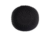 Sophia - Pouf PREMIUM - antraciet - 100% gerecycled kunststof - ø45cm