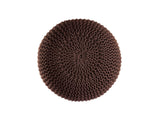 Tess - pouf - bruin - gerecycled kunststof - ø45cm
