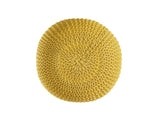 Amelia - pouf - geel - 100% gerecycled kunststof - ø45cm