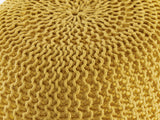 Amelia - pouf - geel - 100% gerecycled kunststof - ø45cm