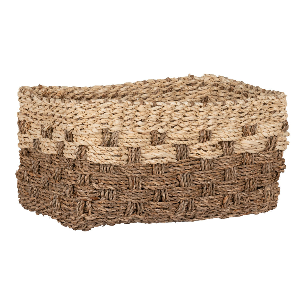 Michael - mand - zeegras - naturel/bruin - 30x20x15 cm