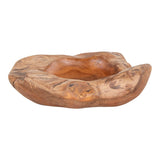 Luuk - bol en teck - naturel - bois de teck - Ø20xh8 cm