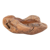 Luuk - bol en teck - naturel - bois de teck - Ø20xh8 cm