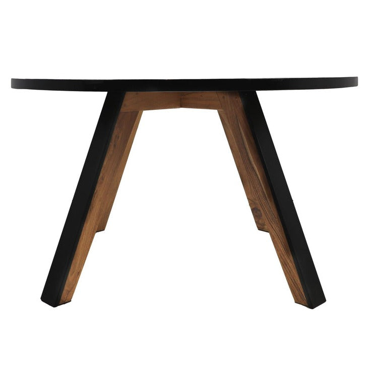 Verrijk je eetkamer met de Ronde Eettafel Milano, een stijlvolle tafel met een diameter van ø140x76 cm, gemaakt van acaciahout en metaal, voor een unieke charme en optimale prijs-kwaliteitverhouding.