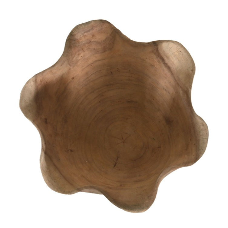 Trendgerichte Wood Selections-schaal past naadloos bij hedendaagse natuurlijke interieurdecoratietrends.