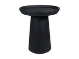 salontafel Drum - 45x45x50 - Matt zwart - Mangohout