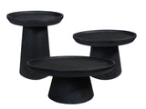 salontafel Drum - 45x45x50 - Matt zwart - Mangohout