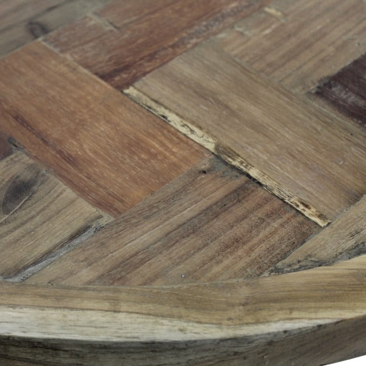 Voeg een Stijlvolle Touch toe aan je woonkamer met deze Salontafel Mozaïek van Wood Selections, een tijdloze en functionele keuze.
