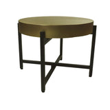 Wood Selections biedt betaalbare luxe met deze gouden salontafel voor moderne woningen.