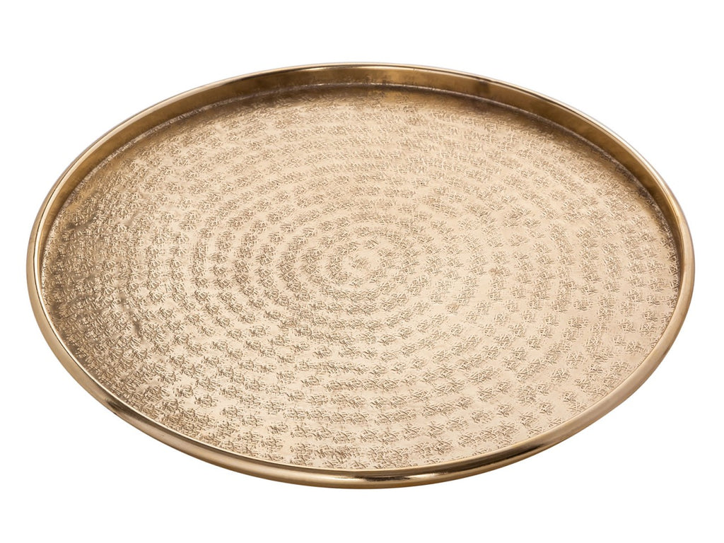 Joseph - dienblad - zilver of goud - aluminium - ø 40 cm