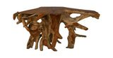 Table d'appoint Flower - 150x40x80 - Naturel - Teck