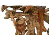 Table d'appoint Flower - 150x40x80 - Naturel - Teck
