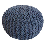 James - Sitzhocker Pouf SET 2 - gerecycled katoen - Ø 55 cm H 37 cm