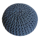 James - Sitzhocker Pouf SET 2 - gerecycled katoen - Ø 55 cm H 37 cm