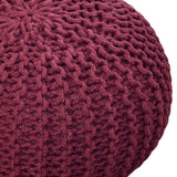 Elin - Sitzhocker Pouf SET 2 - gerecycled katoen - Ø 55 cm H 37 cm