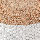 Amelia - Sitzpouf - natuur - jute - 50x50 cm
