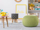 Amelia - pouf - groen - gerecycled kunststof - ø55cm