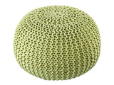 Amelia - pouf - groen - gerecycled kunststof - ø55cm