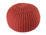 Robert - zitpoef - terracotta - 100% gerecycled kunststof - ø55cm