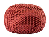 Robert - zitpoef - terracotta - 100% gerecycled kunststof - ø55cm